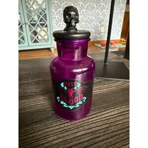 6/$25 Bats Blood Est. 1876 Halloween Purple Jar